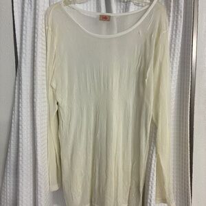 Sheer Tulip Long Sleeve Tunic Top